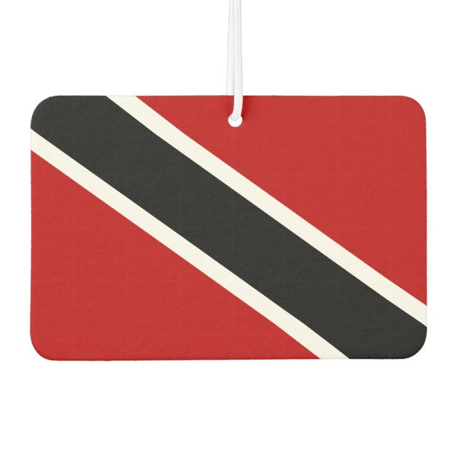 Trinidad and Tobago Flag Car Air Freshener (Front)