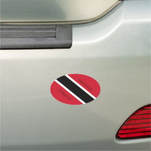 trinidad and tobago flag car magnet