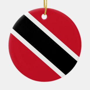 Trinidad and Tobago Flag Ceramic Ornament