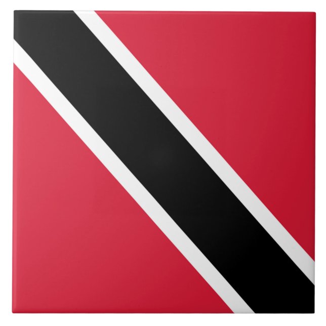 Trinidad and Tobago flag Ceramic Tile (Front)