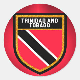 Trinidad And Tobago Flag Classic Round Sticker