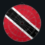 Trinidad and Tobago Flag Dartboard<br><div class="desc">National flag of Trinidad and Tobago The Trinidad and Tobago flag is a tricolour flag with a diagonal black and white band against a red background. It was adopted in 1962, and has a 2:3 ratio. There are many more products with Trinidad and Tobago designs in The Flag Gift Shop...</div>