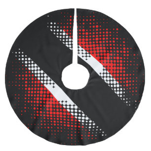 Trinidad and Tobago Flag (Dot Pattern) Brushed Polyester Tree Skirt