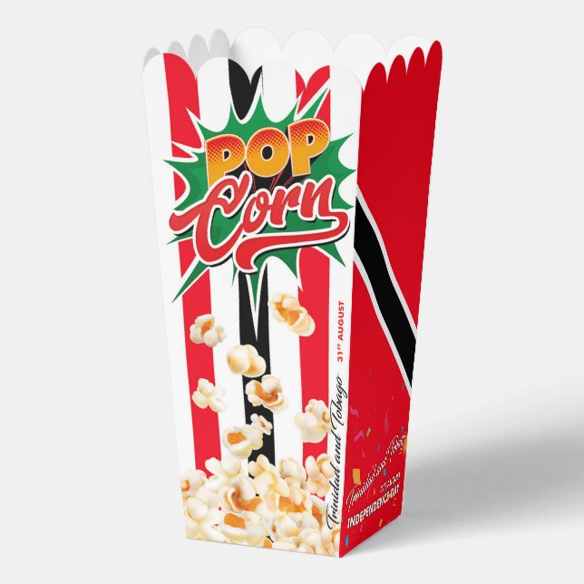 Trinidad and Tobago flag Favour Box (Back)