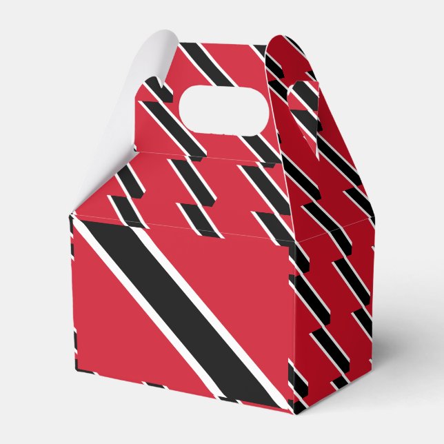 Trinidad and Tobago Flag Favour Box (Back Side)