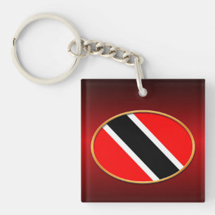 Trinidad and Tobago Flag Key Ring