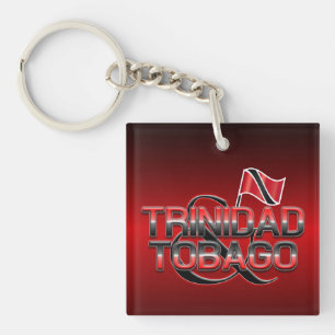 Trinidad and Tobago Flag Key Ring