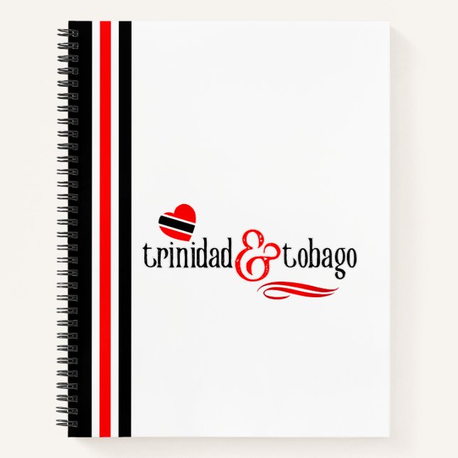 Trinidad and Tobago Flag Notebook (Front)