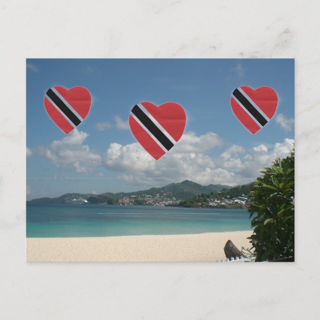 Trinidad and Tobago Flag Postcard (Front)