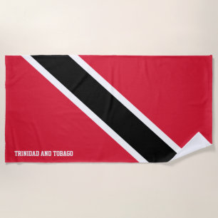 Trinidad and Tobago Flag Splendid Patriotic Beach Towel