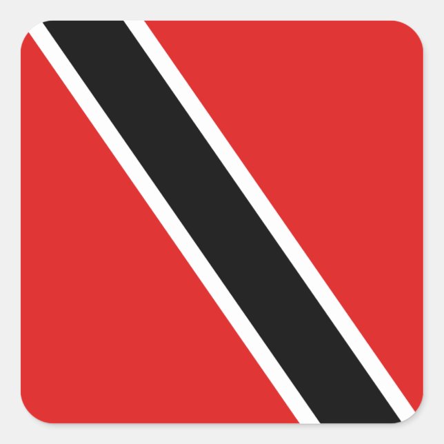 Trinidad and Tobago Flag Sticker (Front)
