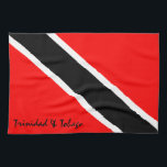 Trinidad and Tobago Flag Tea Towel<br><div class="desc">Trinidad & Tobago kitchen towel with a classic T&T flag design.Text can be customised.This towel is a must have for all T&T kitchens! Get one or more today for yourself, your family or a friend.</div>