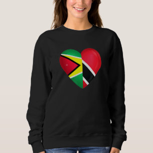 Trinidad and Tobago Flag Trini Guyana Guyanese Fla Sweatshirt