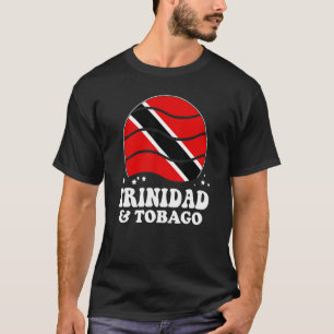 Trinidad And Tobago Flag Vintage Rainbow Trinidadi T-Shirt