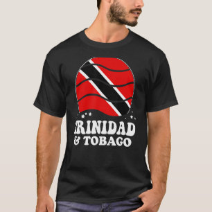 Trinidad And Tobago Flag Vintage Rainbow Trinidadi T-Shirt