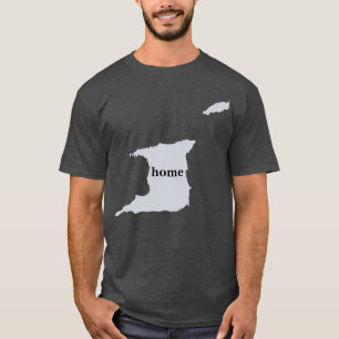 Trinidad And Tobago Home Map T-Shirt
