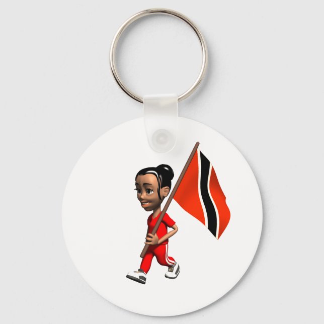 Trinidad and Tobago Keychain (Front)