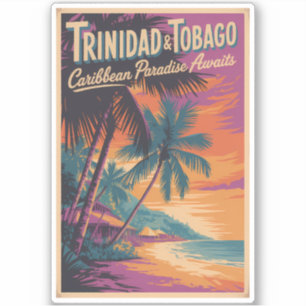Trinidad and Tobago Landscape Illustration Travel