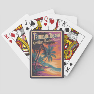 Trinidad and Tobago Landscape Illustration Travel Playing Cards
