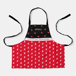 Trinidad and Tobago Map & Flag with Name Apron