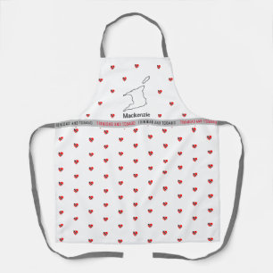 Trinidad and Tobago Map & Flag with Name Apron