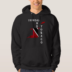 Trinidad And Tobago Map Pride Trinidadian Roots Fl Hoodie