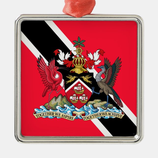 Trinidad and Tobago Metal Ornament (Front)