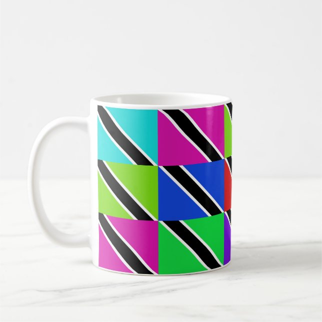 Trinidad and Tobago Multihue Flags Mug (Left)