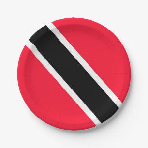 Trinidad and Tobago Paper Plate
