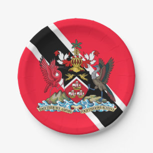 Trinidad and Tobago Paper Plate