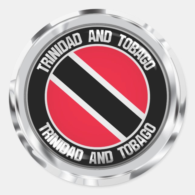 Trinidad and Tobago  Round Emblem Classic Round Sticker (Front)