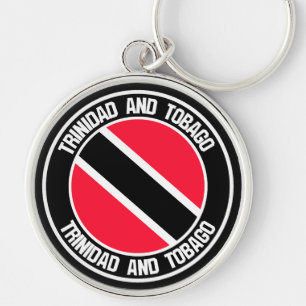 Trinidad and Tobago Round Emblem Key Ring