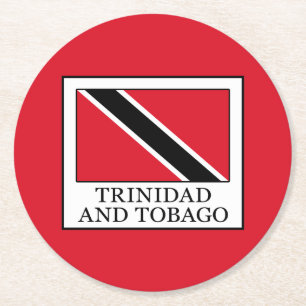 Trinidad and Tobago Round Paper Coaster
