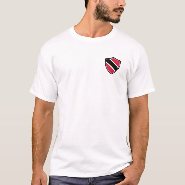 Trinidad and Tobago shield flag T-Shirt (Front)