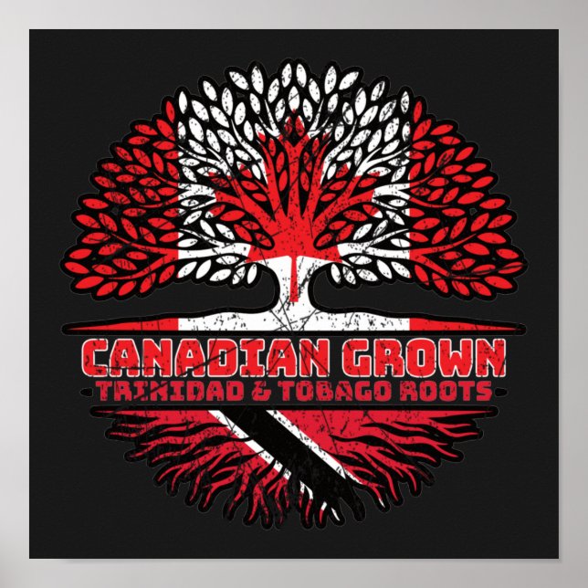 Trinidad and Tobago Trinidadian Canadian Canada Poster (Front)