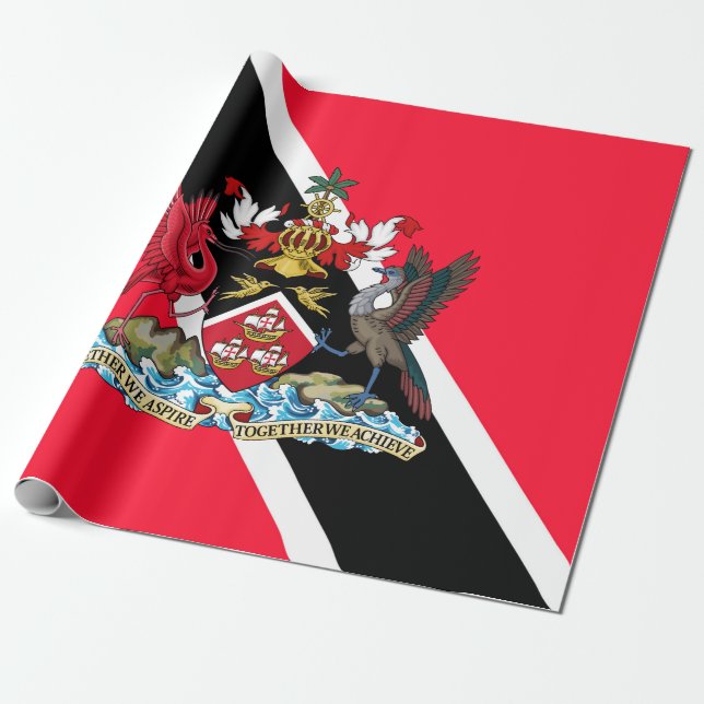 Trinidad and Tobago Wrapping Paper (Unrolled)
