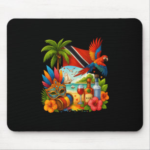 Trinidad And Togo Caribbean Vacation Trinidad Flag Mouse Pad