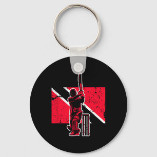 Trinidad And Togo Cricket Key Ring