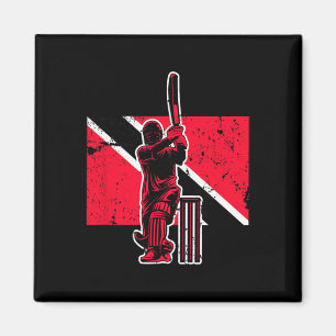 Trinidad And Togo Cricket Magnet
