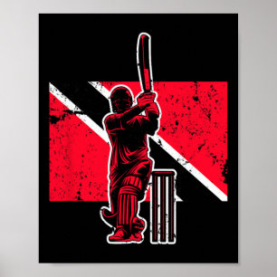 Trinidad And Togo Cricket Poster