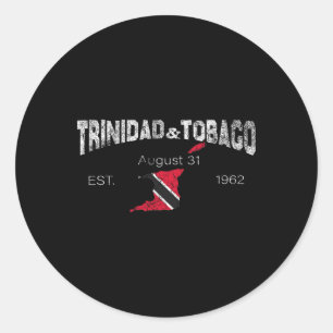 Trinidad And Togo Independence Day Classic Round Sticker