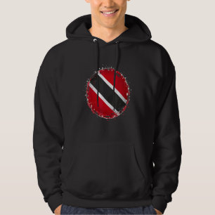 Trinidad Artistic Cricket Ball With Trinidad Flag Hoodie