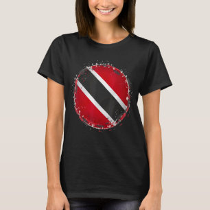 Trinidad Artistic Cricket Ball With Trinidad Flag T-Shirt