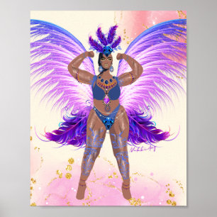 Trinidad Carnival Queen - Tropical Poster