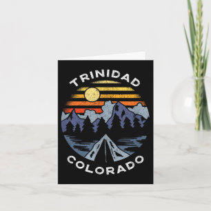 Trinidad Colorado Mountains Vacation Camping Souve Card