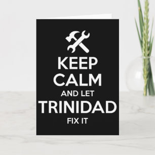 Trinidad Fix Quote Funny Birthday Personalised Nam Card