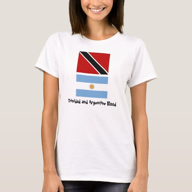 Trinidad_flag, Argentina_flag, Trinidad and Arg... T-Shirt (Front)