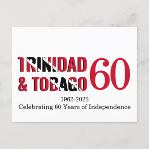 TRINIDAD TOBAGO 60th Anniversary Independence Postcard
