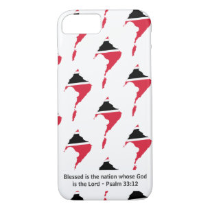 TRINIDAD & TOBAGO Blessed Nation Christian Psalm iPhone 8/7 Case