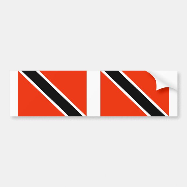 Trinidad & Tobago Bumper Sticker (Front)
